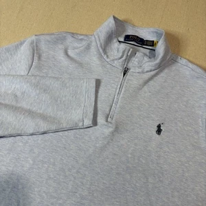 Polo Ralph Lauren Sweater Mens Size XL 1/4 Zip Fleece Active Pullover Blue - Picture 1 of 6