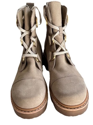 Sorel Boots Womens 9.5 JOAN NOW Suede Lace Up Ankle Booties NL5035 NWOB Unused - Image 1 of 4
