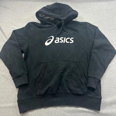 ASICS Sweatshirt Jumper Mens XL Black Casual Streetwear Activewear Baggy - image 1 of 4
