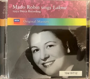 MADO ROBIN - Sings Lakme: 1952 Decca Recording 2 x CD Set Decca ex-ABC - Picture 1 of 2
