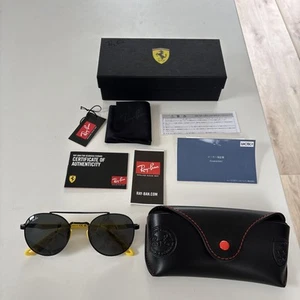 Ray-Ban Ferrari Sunglasses Yellow - Picture 1 of 9