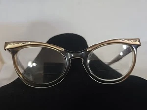 Gafas de 5 1/2" vintage de aluminio grabadas de mediados de siglo universales de mediados de siglo de los años 50 - Imagen 1 de 5