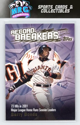 2003 Topps #RB-BB Barry Bonds Record Breakers (Series One) - Image 1 of 2