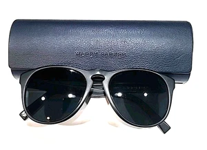 Gafas de sol unisex Warby Parker Griffin 101 negras grises 53-19-140 con estuche - Imagen 1 de 10