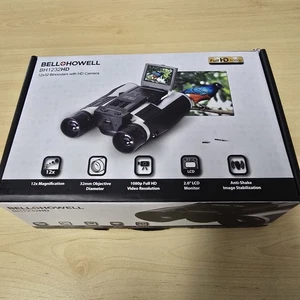 Bell & Howell 1080p Full HD Camcorder Binoculars BH1232HD Black Complete - Picture 1 of 7