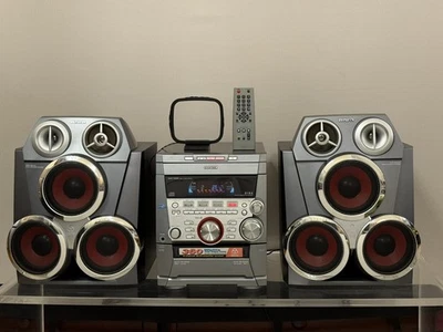 Aiwa NSX-TR99 立体声,3 张 CD,双磁带,遥控器,全新皮带,状况良好 — 第 1/4 张图片