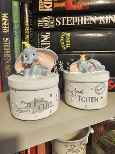 Baby First Curl Tooth Pots Disney Magical Beginning Dumbo Christening Gift Keep - Picture 1 of 6