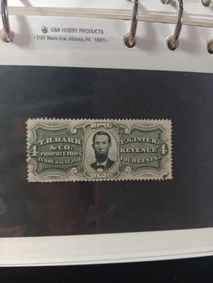 U.S.A MATCH AND MEDICINE STAMPS SCOTT RS27a. - Image 1 of 4