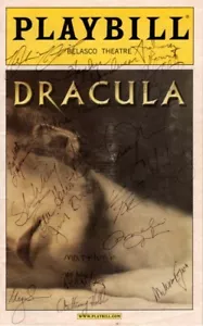 Playbill Cast Autografato Firmato Dracula - Foto 1 di 2