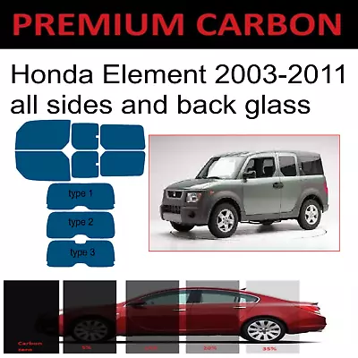高级纳米碳窗色调适合本田 Element 2003 - 2011 Precut Tint — 第 1/4 张图片