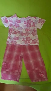 Babykleidung KANZ 74 / 9 Monate  Set Hose T-Shirt Baumwolle rosa Rüschen   - Bild 1 von 12