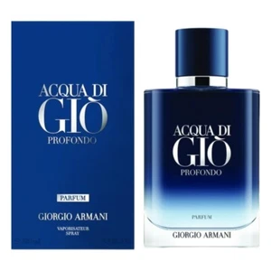 Men's Acqua Di Gio Profondo Parfum By Giorgio Armani 3.4 oz/100m Perfume New - Picture 1 of 1