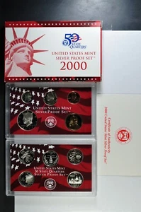 2000 S Silver Proof Set in original Mint shipping box - Picture 1 of 5