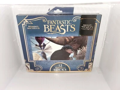 Women's Fantastic Beasts 12 Days of Socks Women Shoe Sizes 4-10.NEW READ DESCRIP - Image 1 of 4