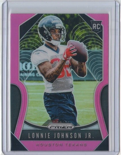 LONNIE JOHNSON JR 2019 Panini Prizm RC Rookie PINK SP #396 TEXANS Kentucky - Image 1 of 1