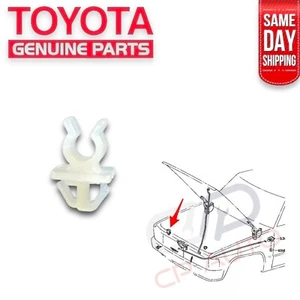 84 - 95 TOYOTA PICKUP HOOD SUPPORT ROD BAR CLAMP HOLDER RETAINER CLIP OEM NEW - Picture 1 of 10
