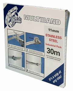 Clip Jubilee Multibanda Acero Inoxidable 304 11mm Banda 30m MB1802 - Imagen 1 de 13