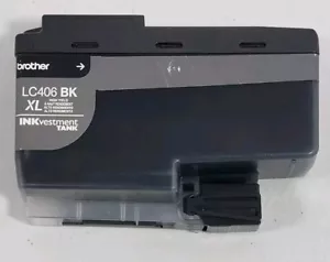 Brother LC406XL BK Genuine High Yield Ink Cartridge Black - Picture 1 of 3