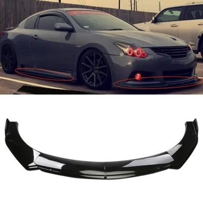 Glossy Black Front Bumper Lip Spoiler Splitter Body Kit For Nissan Altima 08-20 Foto 1 de 4