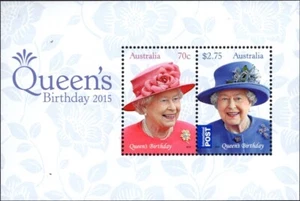 2015 mini hoja de cumpleaños de la reina de Australia como nueva nunca bisagras, limpia y fresca - Imagen 1 de 1