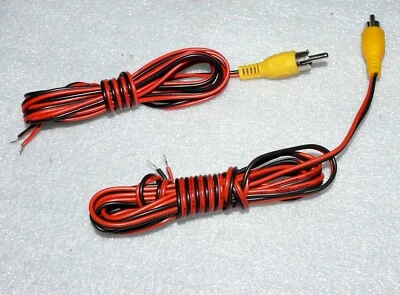 2x 1,90 m Lautsprecher Boxen Kabel Cinch Stecker Hifi Audio Surround Gelb Rot - Bild 1 von 4