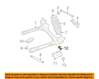 CHRYSLER OEM 03-20 200 Suspension Components-Hanger Bolt 6104265AA - Image 1 of 2