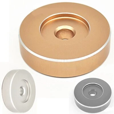 45 RPM Adapter Aluminum 7 inch Vinyl Record Dome 45 Adapter for Turntables US - Image 1 of 4