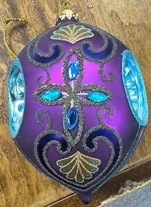 Purple Glass Ornament (B159) - Picture 1 of 4