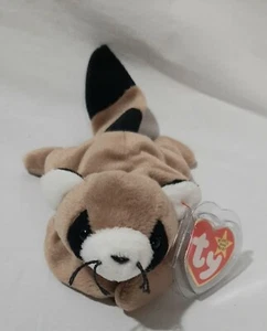 Ty Beanie Babies Ringo the Raccoon 1995 Retired PVC Pellets MWMT - Picture 1 of 3