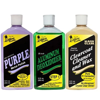 Kit de pulido de metal púrpura CALIFORNIA CUSTOM + vidrio M-Ron Foto 1 de 4