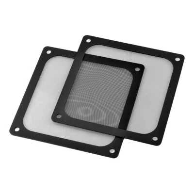 Schwarz Lüfterabdeckung mit Ultra-feinem Staubfilter, Schwach magnetisch Montage - Bild 1 von 4