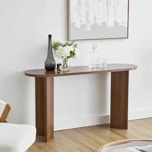 Norquay 140cm Console Table Walnut - Picture 1 of 5