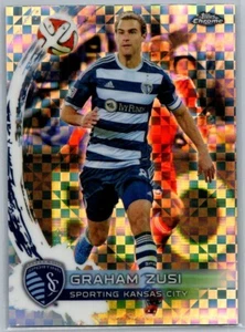 2014 TOPPS CHROME MLS SOCCER X-FRACTOR 5 GRAHAM ZUSI SPORTING KC - Picture 1 of 2