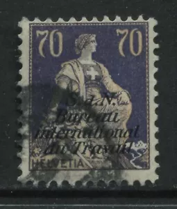 Switzerland 1924 70 centimes overprinted Bureau International de Travail used - Picture 1 of 1