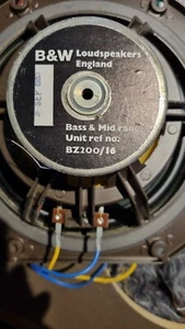 B&W Bowers & Wilkins DM220 Speaker Parts 1x Bass / Mid unit BZ200/16 - Picture 1 of 2