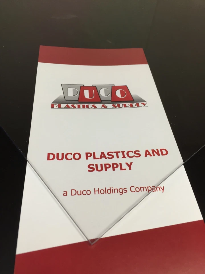 Lámina sólida de plástico plexiglás acrílico transparente fundido de 1/8" 24" x 24" (1 paquete) .125" Foto 1 de 1