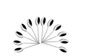 White Dot Stainless Steel Dinner Spoons Set of 12 Pcs 18.1 cm - Picture 1 of 1