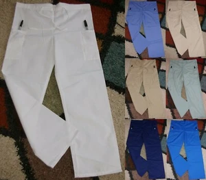 Bless U Unisex Drawstring Cargo Scrub Pant Sz L to 3X - Picture 1 of 43