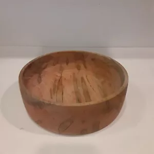 Vintage Spalted Fruit Wood Bowl Unique Masculine Beautiful Versatile - Picture 1 of 6