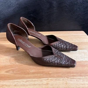 Coldwater Creek Brown Pointed Toe Heels Size 8 - Picture 1 of 12