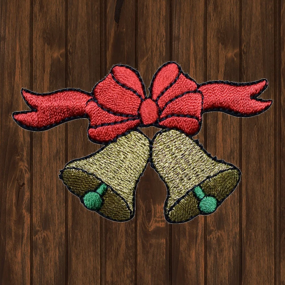 Christmas Bells Embroidered Patch — Iron On - Image 1 of 1
