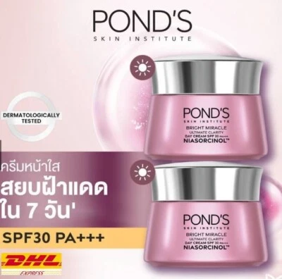 2x Pond'S Bright Miracle Ultimate Clarity Day Cream SPF30 PA+++ Niasorcinol 45g. - Image 1 of 4