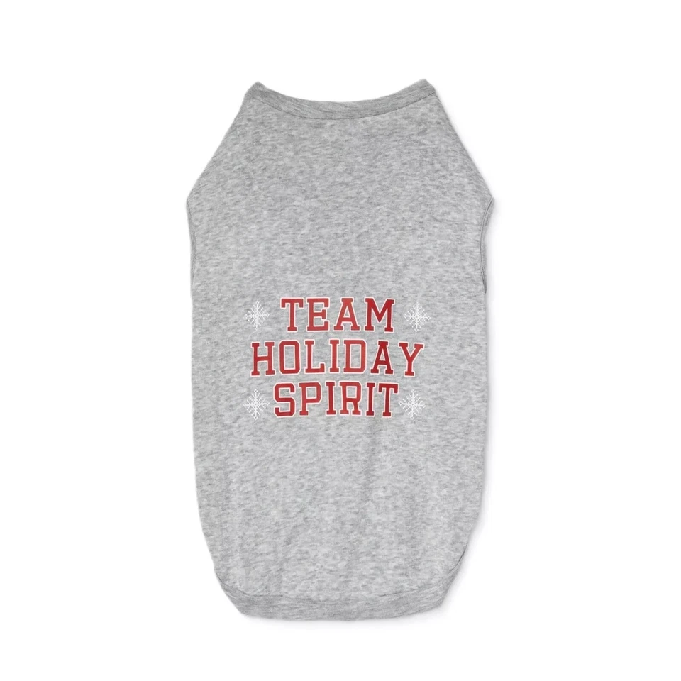 Wondershop Pet Sweatshirt Dog Gray Team Holiday Size Medium Christmas Shirt