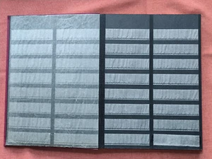 Briefmarkenalbum A4 gebraucht 8 Blätter 16 Seiten Leeralbum schwarz mit Mitelstr - Bild 1 von 8