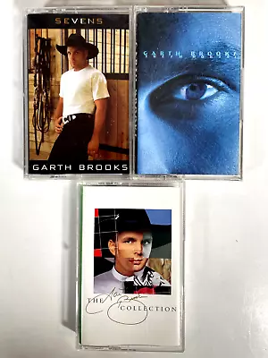 GARTH BROOKS Cassette Lot of 3 Fresh Horses (Sealed) Sevens (Sealed) Collection — 第 1/4 张图片
