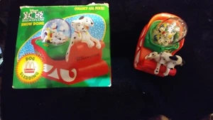 McDonald Happy Meal c 96 spot check dalmation sleigh snowglobe in box no water - Picture 1 of 5