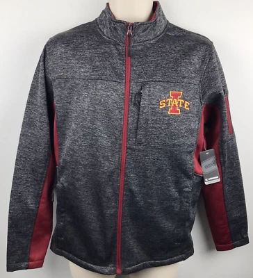 Iowa State Cyclones Pullover Jacket Dark Gray Full Zip ~ Colosseum Mens S - Image 1 of 4