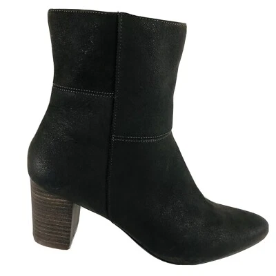 Botas al tobillo Rockport para mujer de cuero con parche Gail gris oliva talla 9 PRÍSTINAS Foto 1 de 4