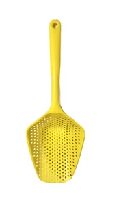 Strainer Spoon Long Handle Kitchen Cooking Tool Colander Drainer Yellow - Picture 1 of 2