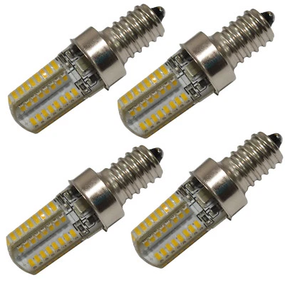 4-Pack E12 Candelabra Base LED Bulb Warm White 110V for GE Dryer Light, WE4M305 - Image 1 of 4